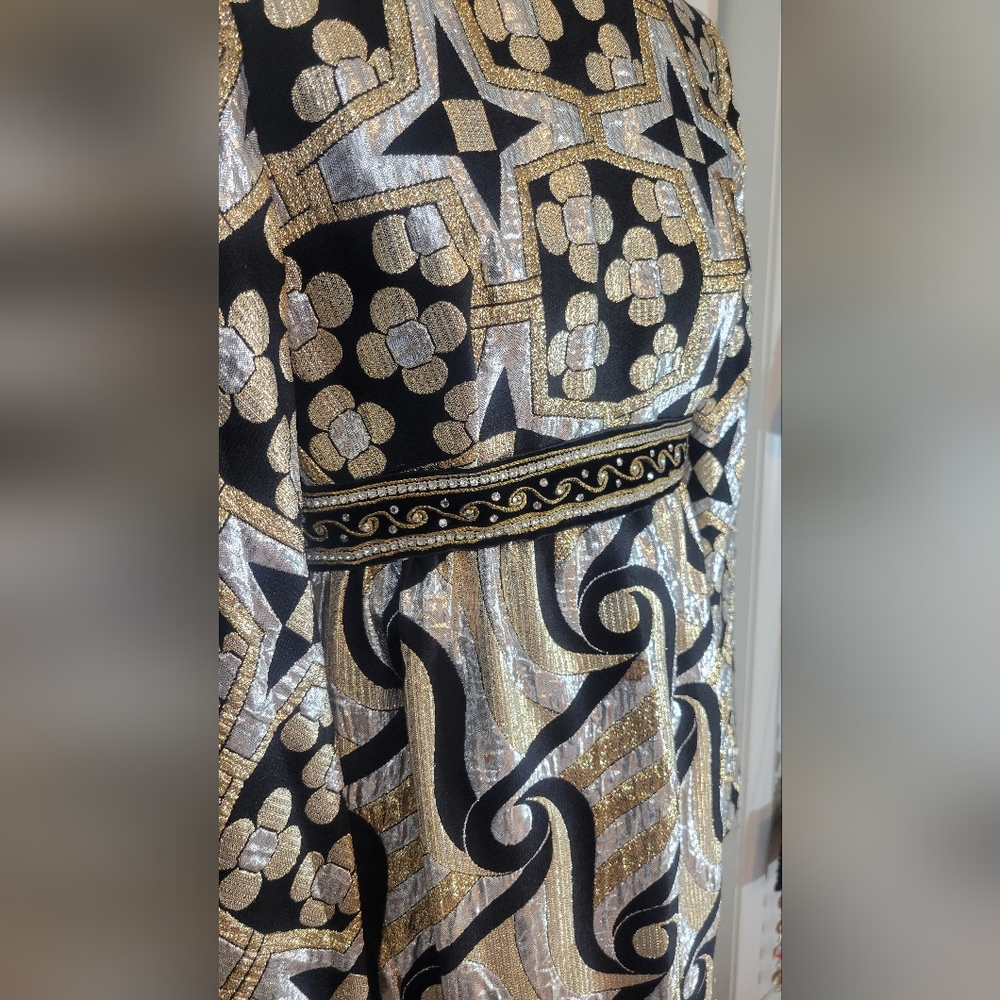 VTG 60's Sandra Sage brocade dress - Picture 17 of 17